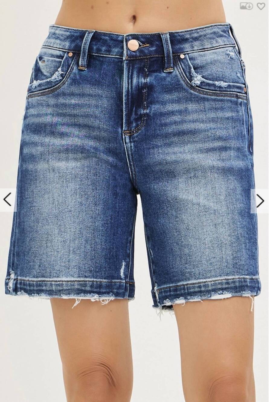 NEW RISEN bermuda denim short in blue